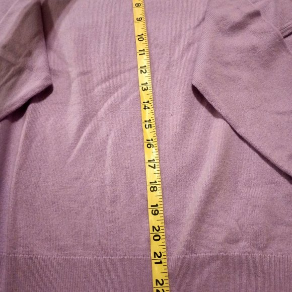 Saks Fifth Avenue Purple Cashmere Sweater - Picture 3 of 7
